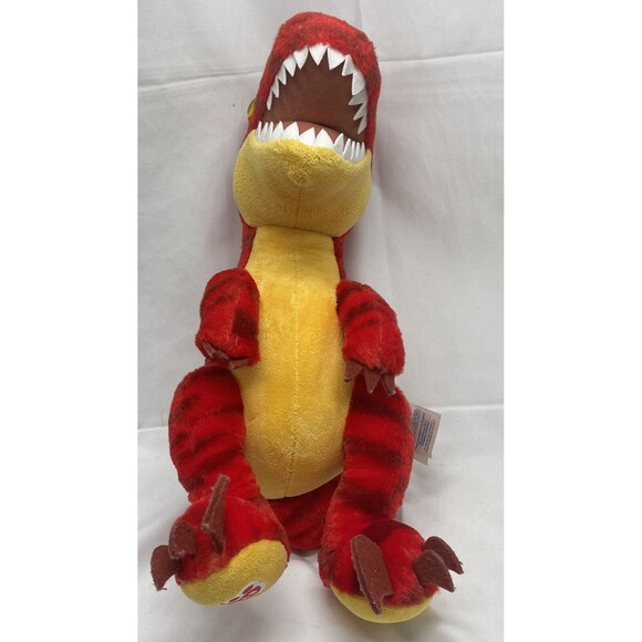 Build A Bear Red Dinosaur T Rex Velociraptor Raptor 19 Inch Plush Stuffed Animal - Picture 10 of 16